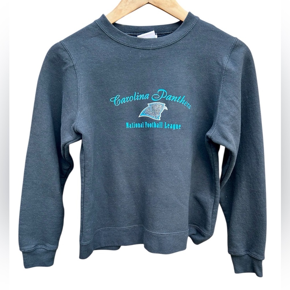 Carolina Panthers Sweatshirt NFL For Her Vintage Crewneck Sweatshirt Sz. Small
